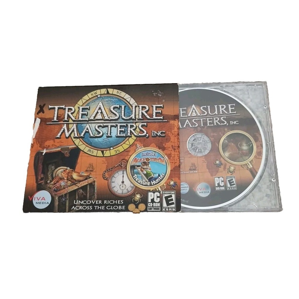 Treasure Masters Inc PC CD-ROM 2008 Viva Media Hidden Object Game NTSC-U/C